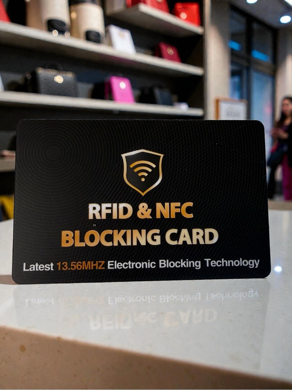 Host Support! 💕 RFID & NFC Blocking Card - Black